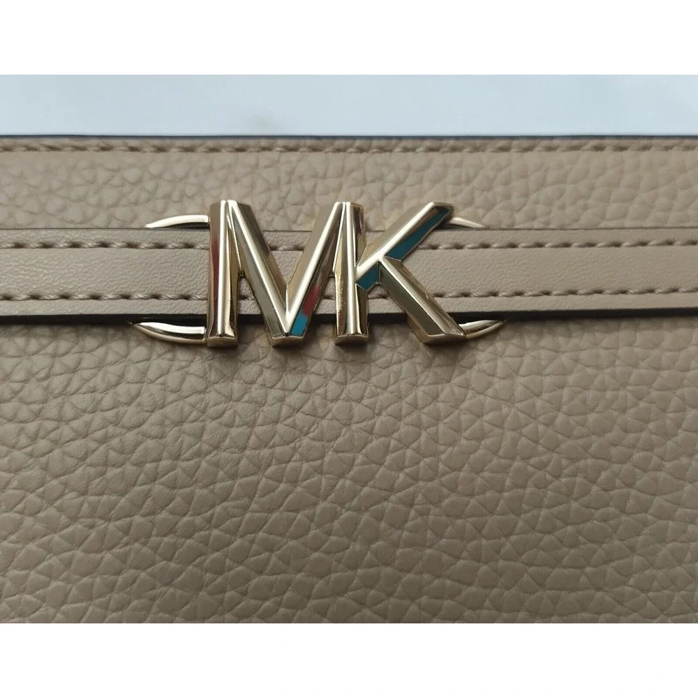 Michael Kors Reed Camel Leather Credit Card Bifold Snap Wallet - NWT $298